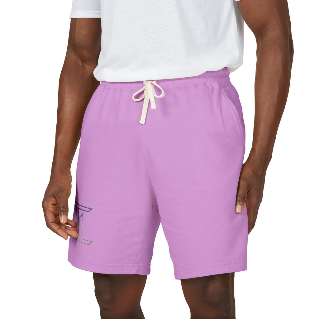 Fleece Sweat Shorts — Minimal Logo Garment-Dyed Lounge Shorts