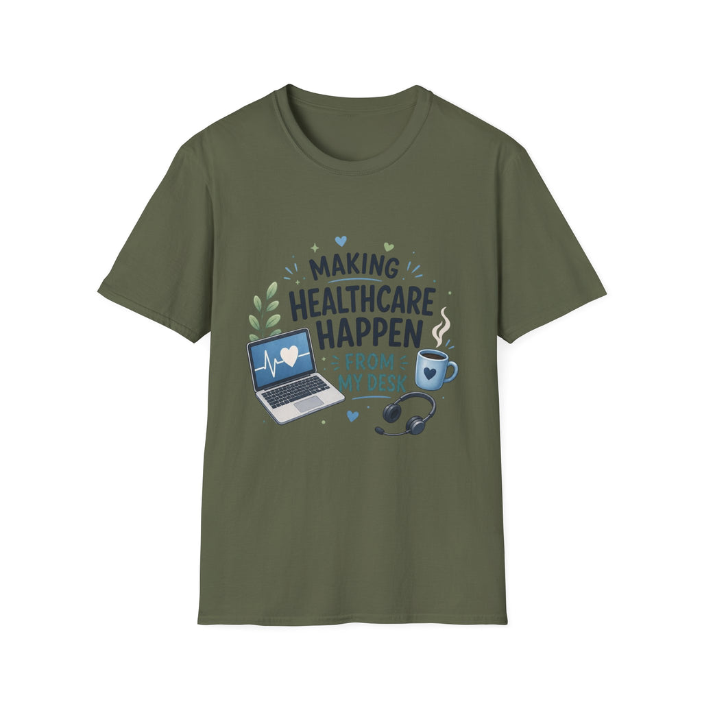 Inspirational T Shirt Design Celebrating Healthcare From Desk