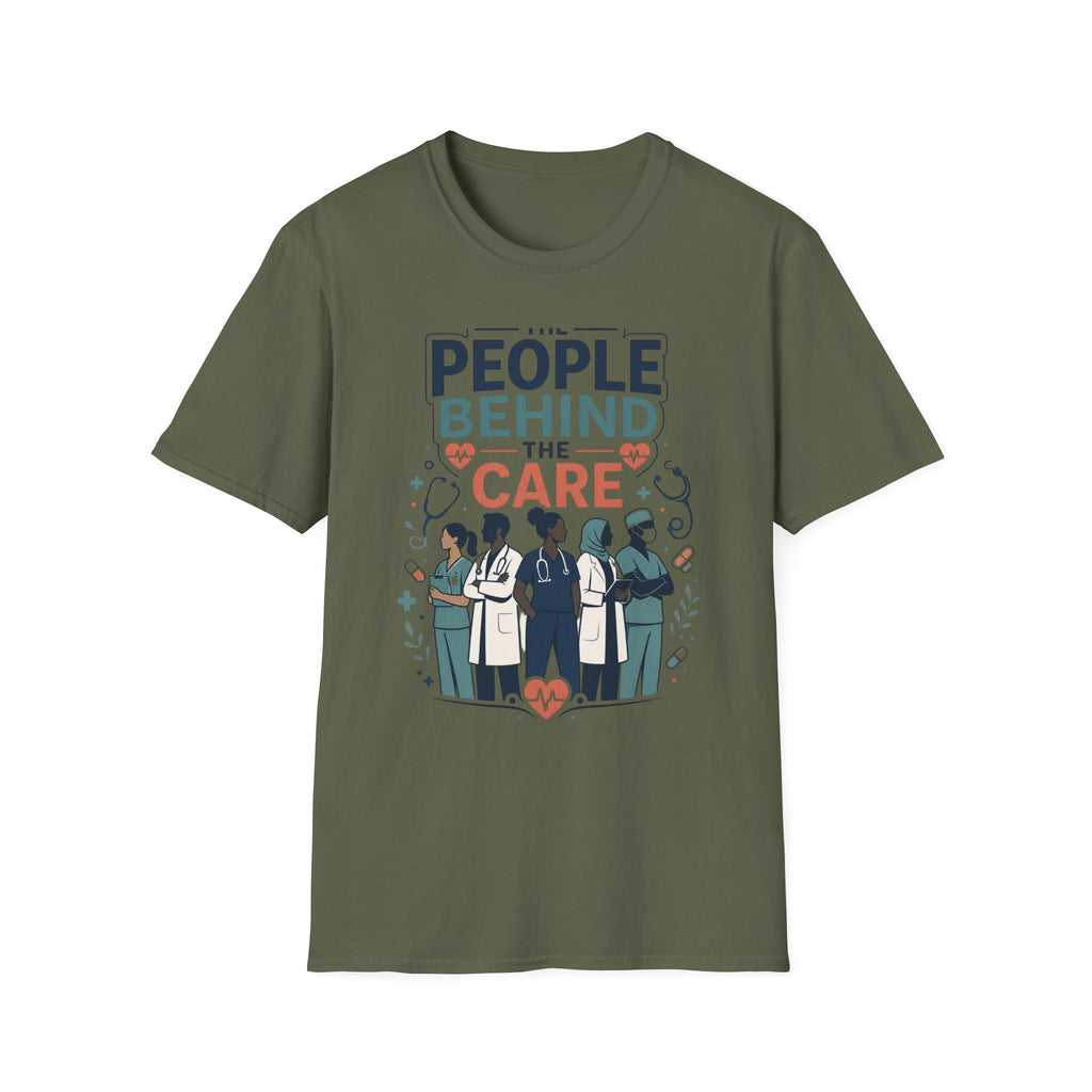 Modern T Shirt Design Celebrating Healthcare Professionals' Dedication