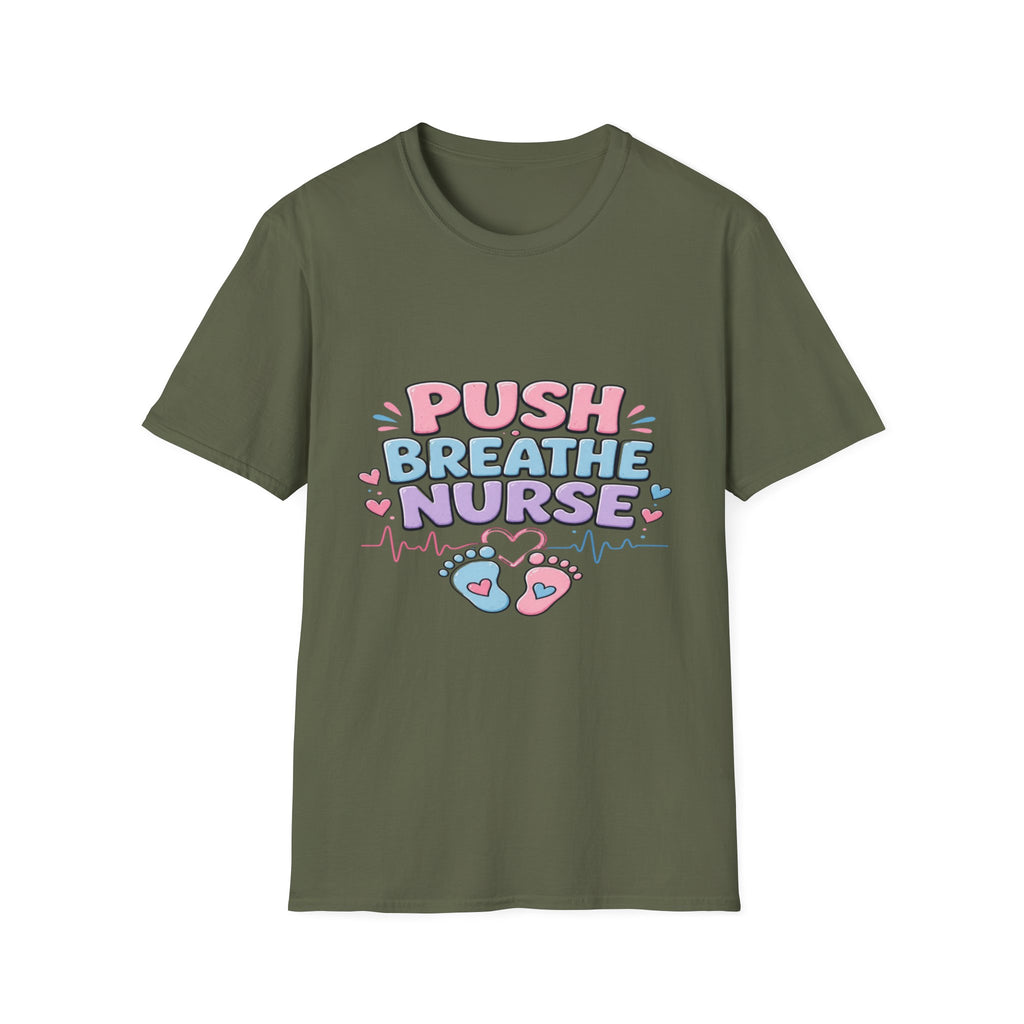Playful Typography Design With Baby Footprints And Heart- Graphic Tees