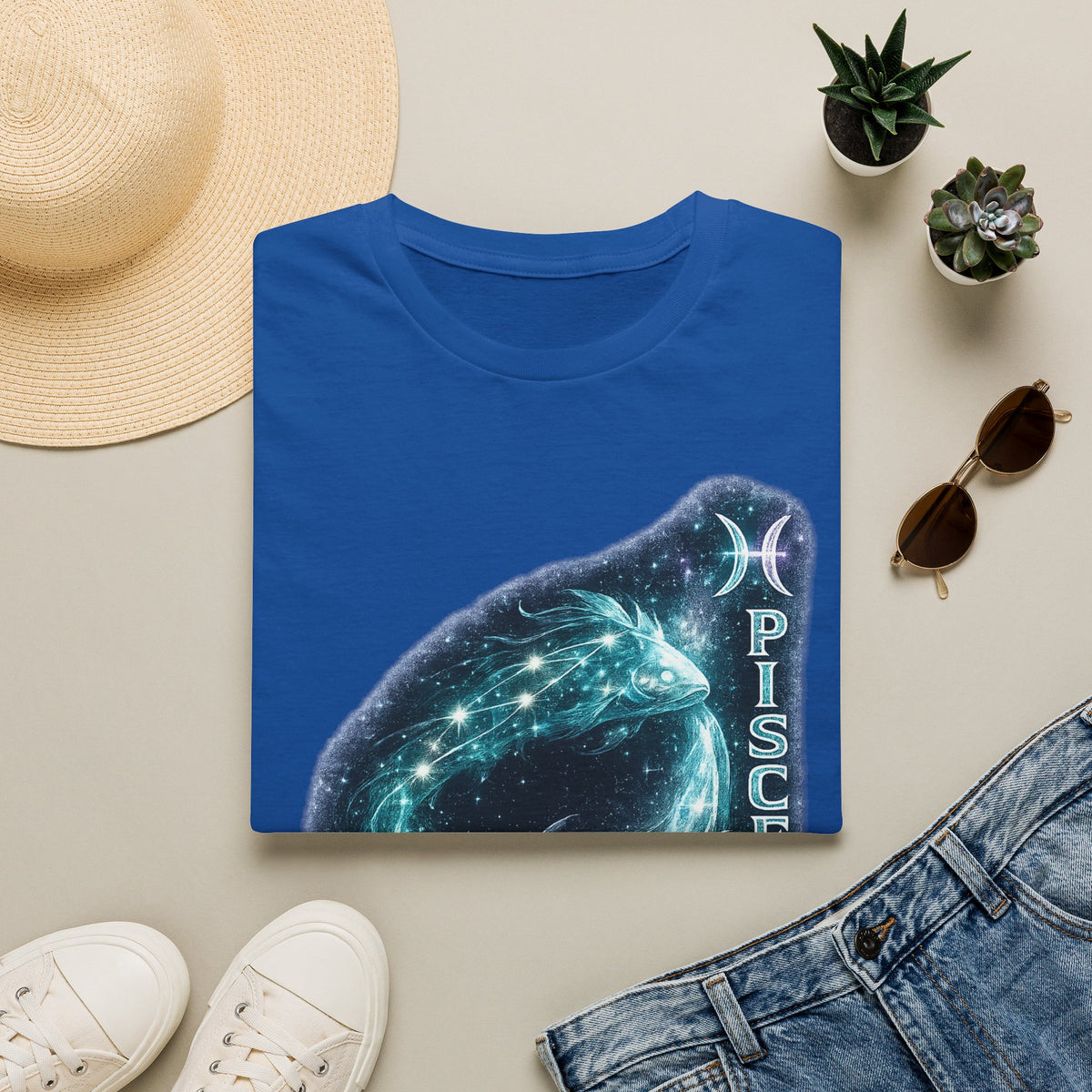Pisces Zodiac T-Shirt — Starry Whale Astrology Tee