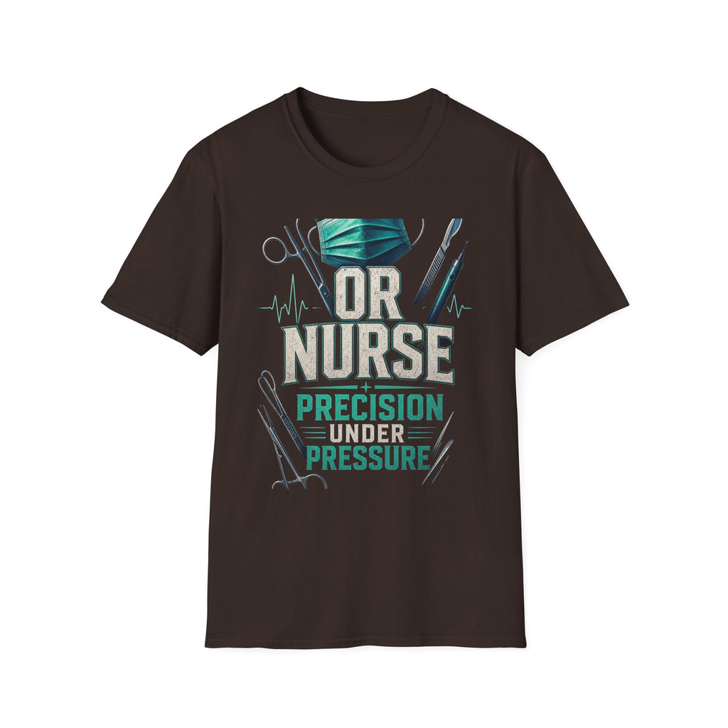 Bold Typography T Shirt Design For OR Nurse Theme