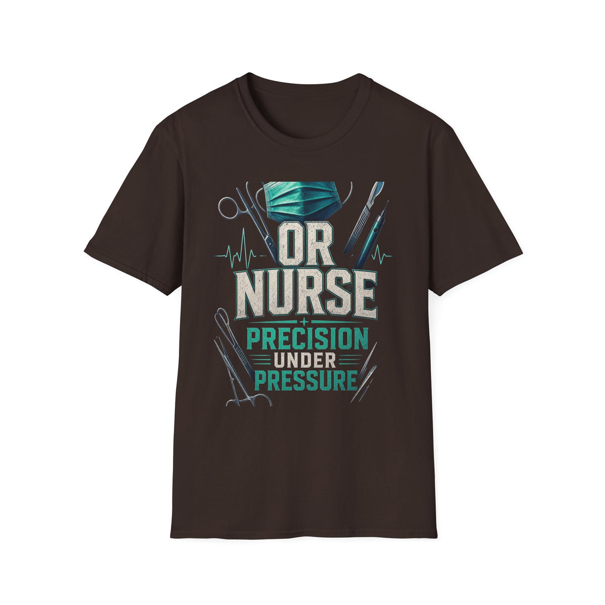 Bold Typography T Shirt Design For OR Nurse Theme