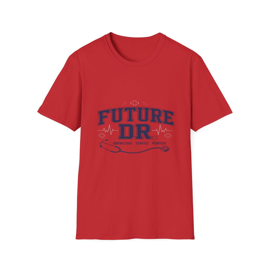 Collegiate T-shirt Design With Future Dr Text And Medical Accents- Graphic Tees