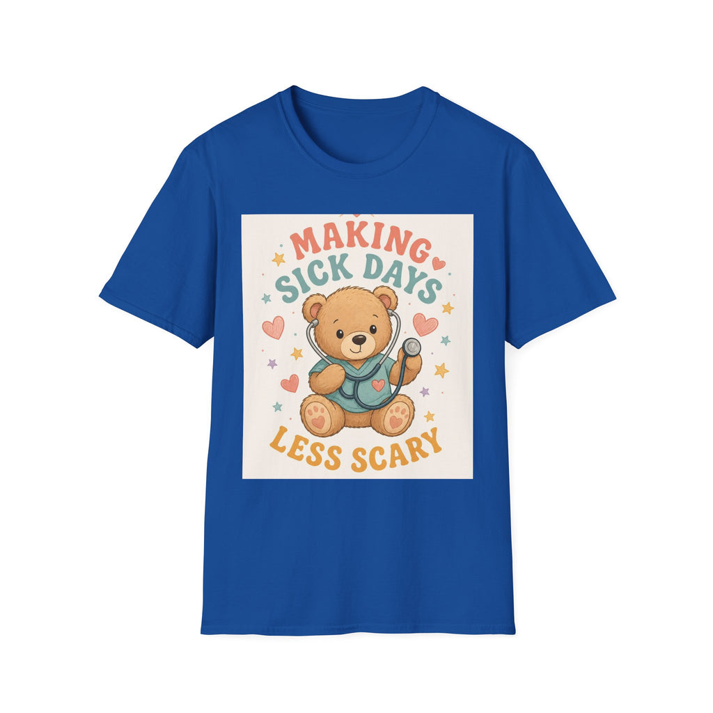 T Shirt Design Featuring Teddy Bear With Stethoscope And Stars