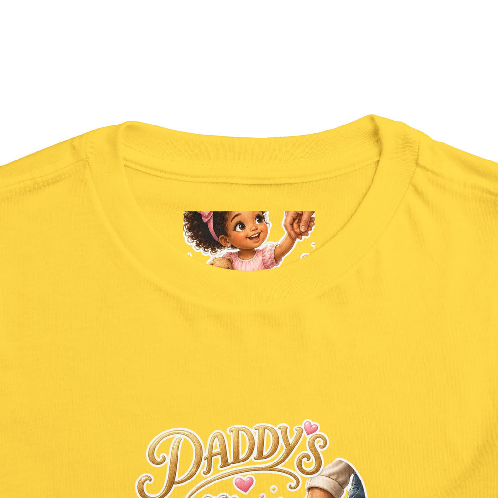Toddler Tee — "Daddy's Little Bestie" Floral Cute Girl Graphic