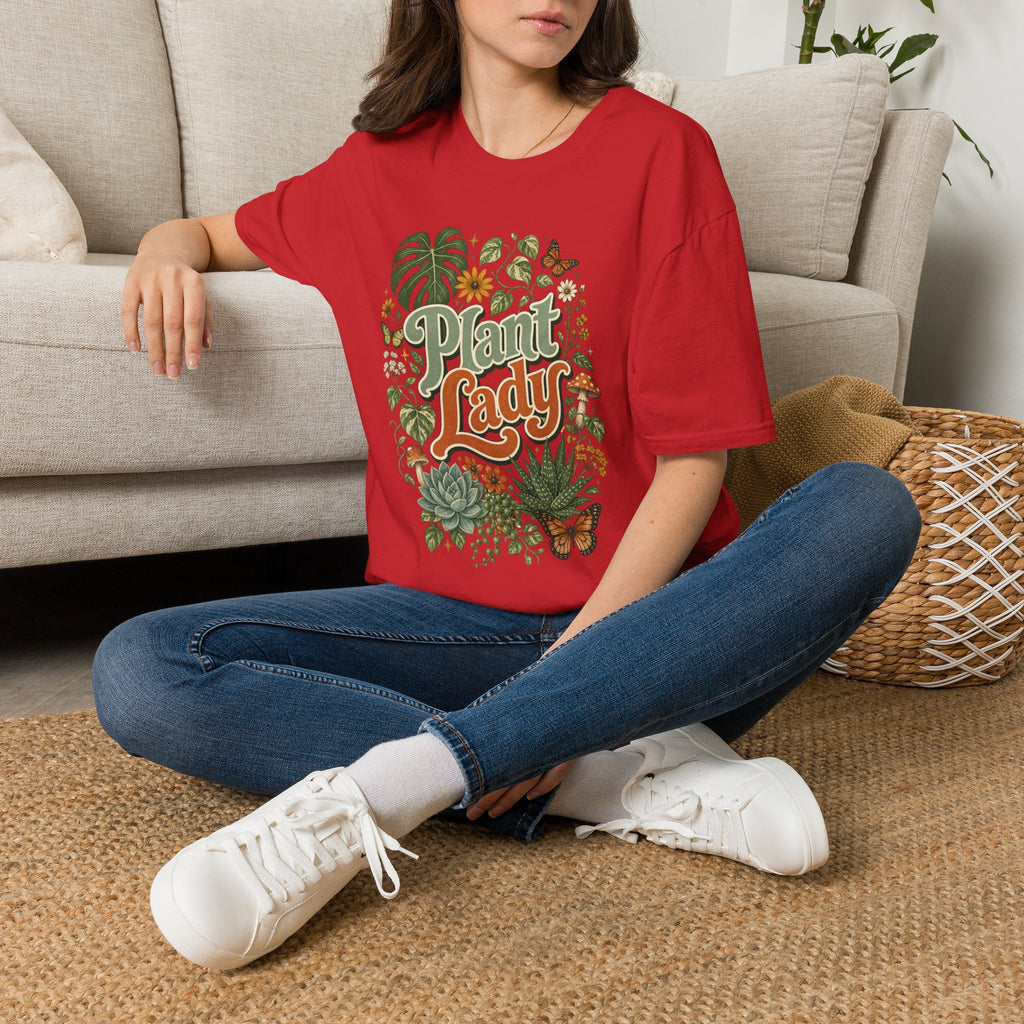 Plant Lady T-Shirt — Vintage Botanical Graphic Tee for Plant Lovers