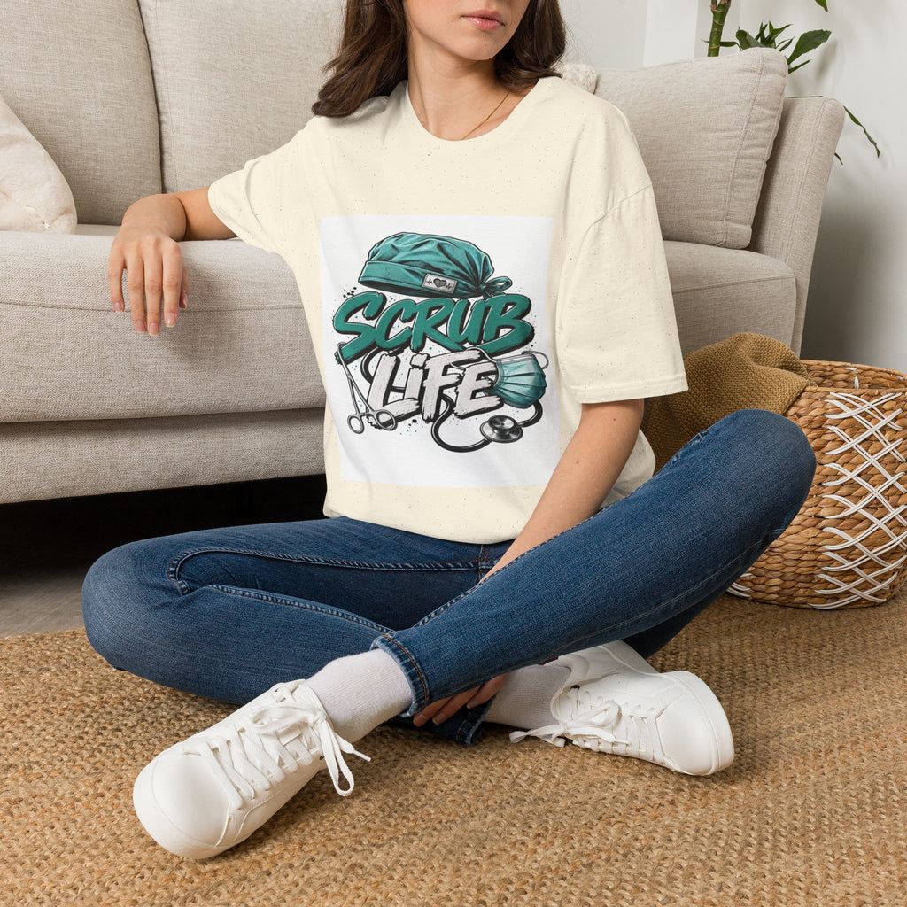 Modern Scrub Life T-Shirt Design With Playful Typography- Graphic Tees