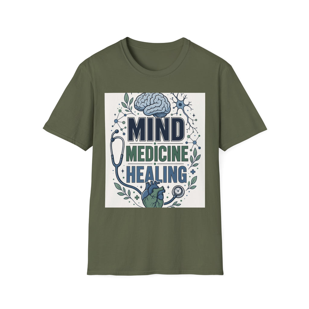 Illustration Of Stacked Words Mind Medicine Healing With Medical Icons
