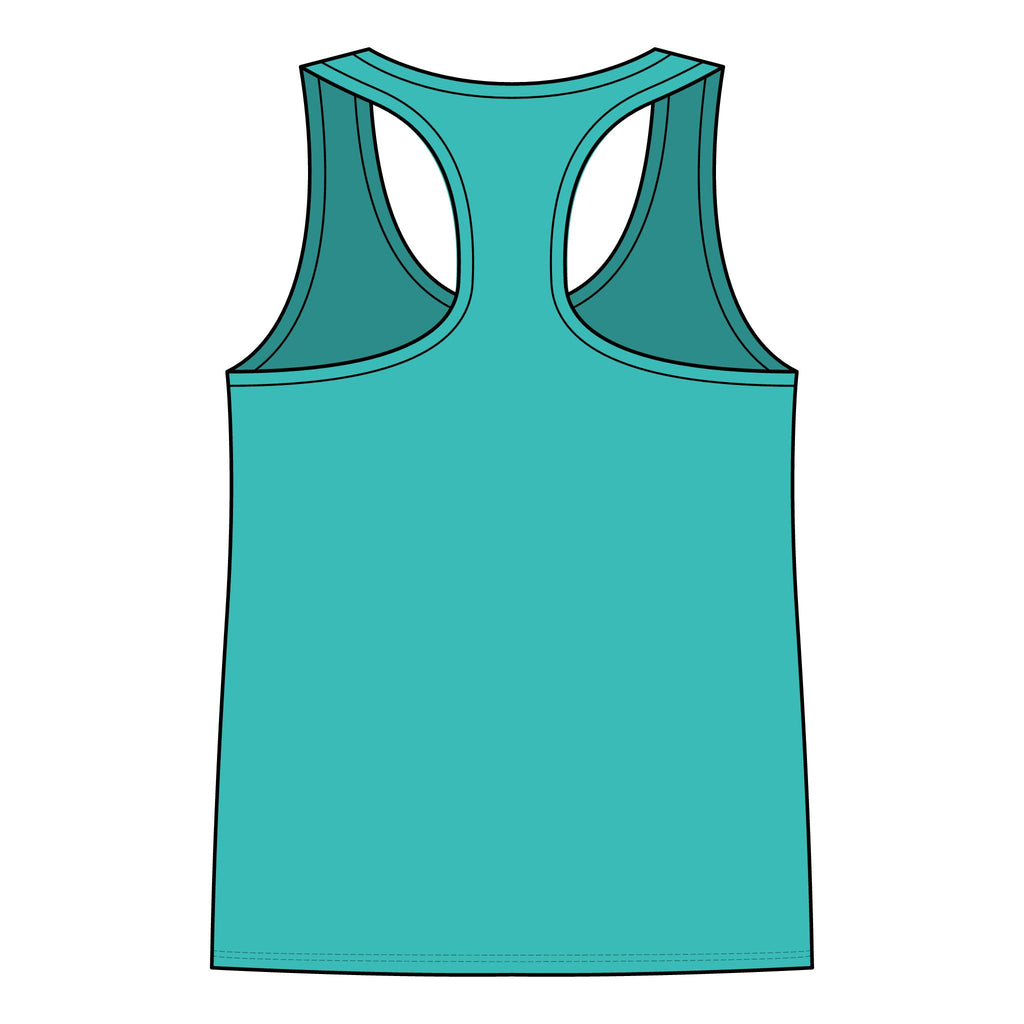 Gym Rat Tank Top — Women's Racerback Fitness Tank with Cute Mouse Weightlifter Design