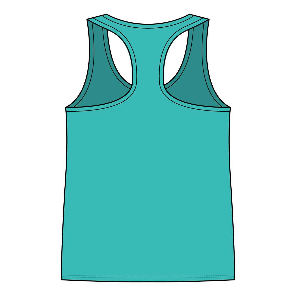 Gym Rat Tank Top — Women's Racerback Fitness Tank with Cute Mouse Weightlifter Design