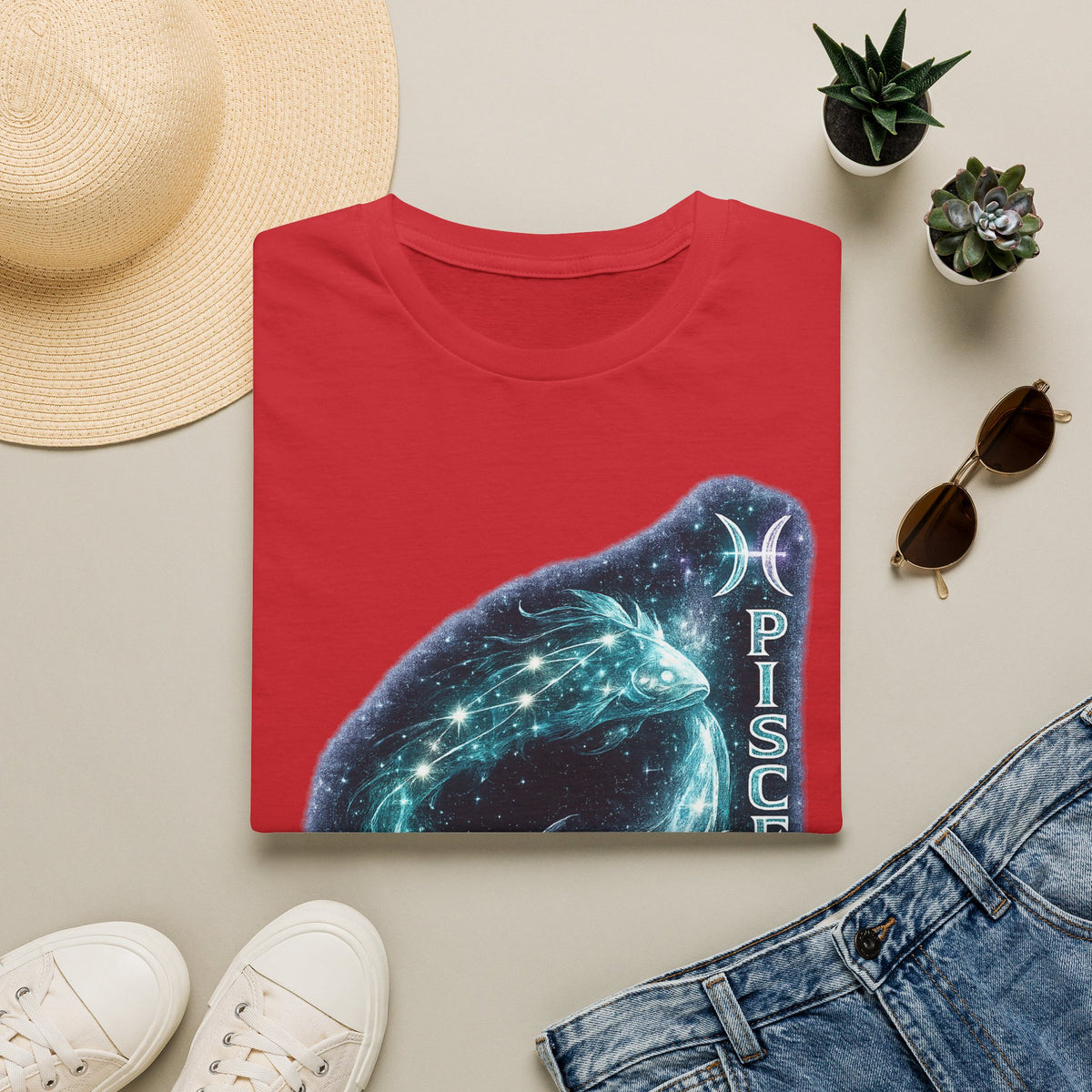 Pisces Zodiac T-Shirt — Starry Whale Astrology Tee