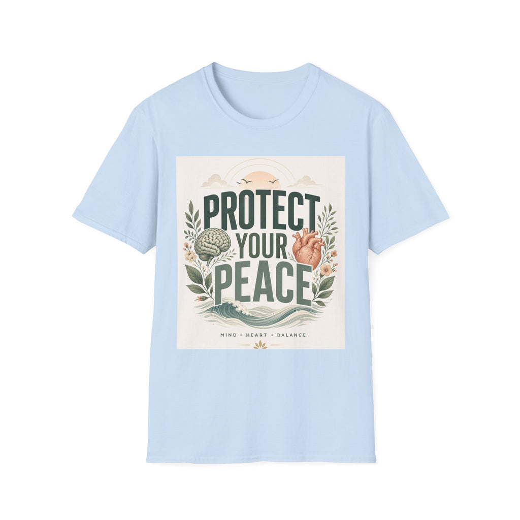 Large Typography Graphic Promoting Peace With Botanical Elements
