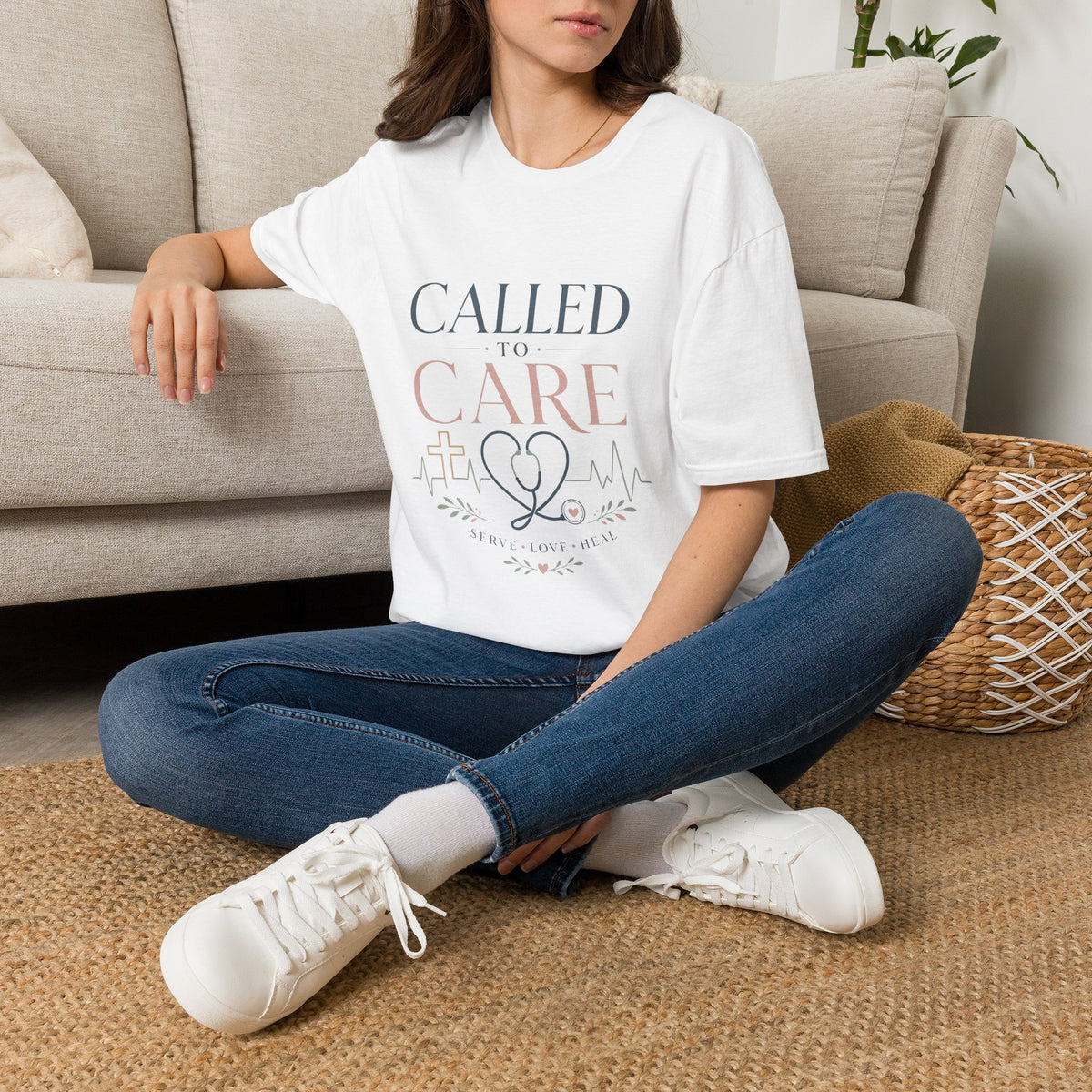 Elegant Christian Healthcare Design Featuring Called To Care Phrase
