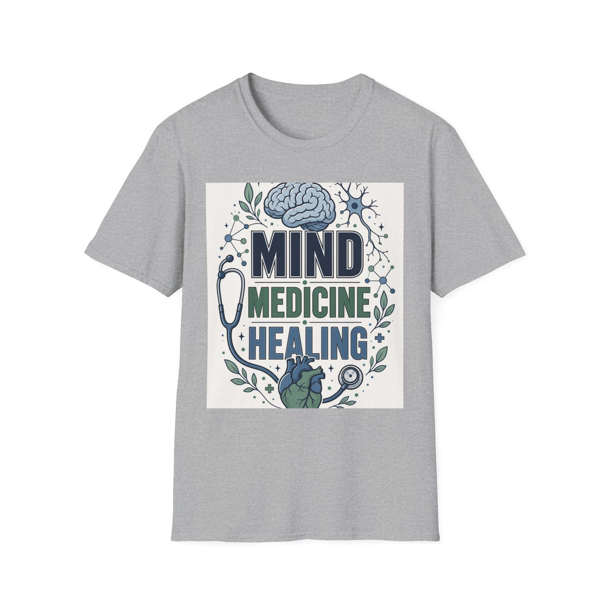 Illustration Of Stacked Words Mind Medicine Healing With Medical Icons