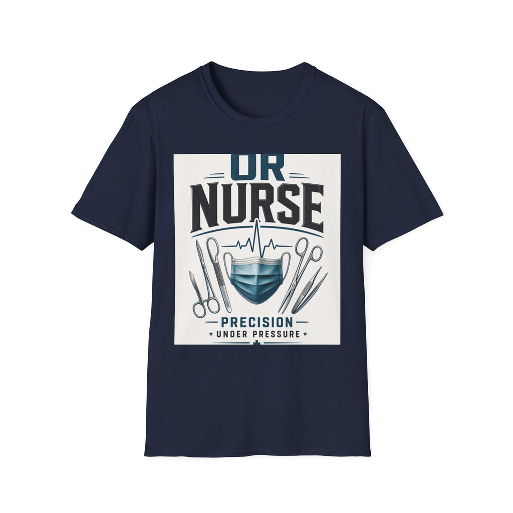Bold T Shirt Design Featuring Nurse Motto With Instruments