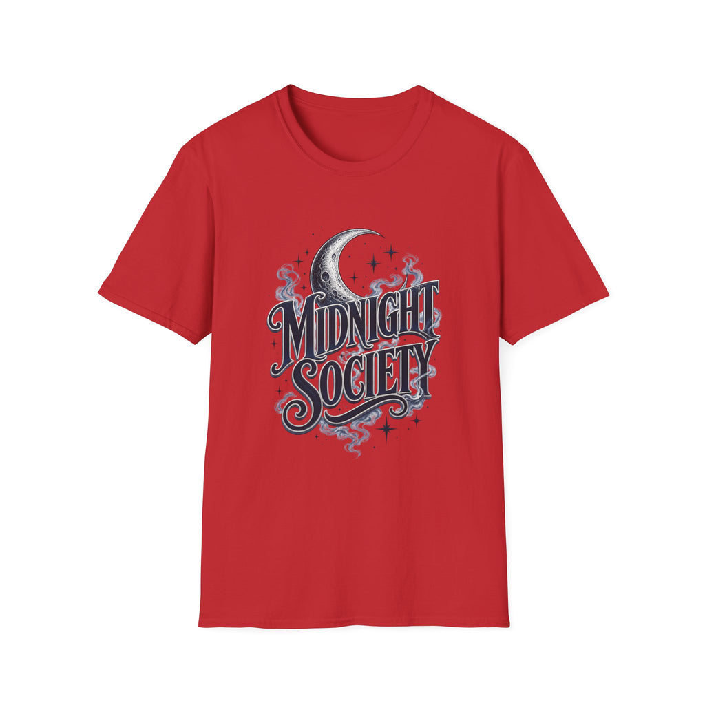 Midnight Society T-Shirt — Vintage Moon & Stars Graphic Tee