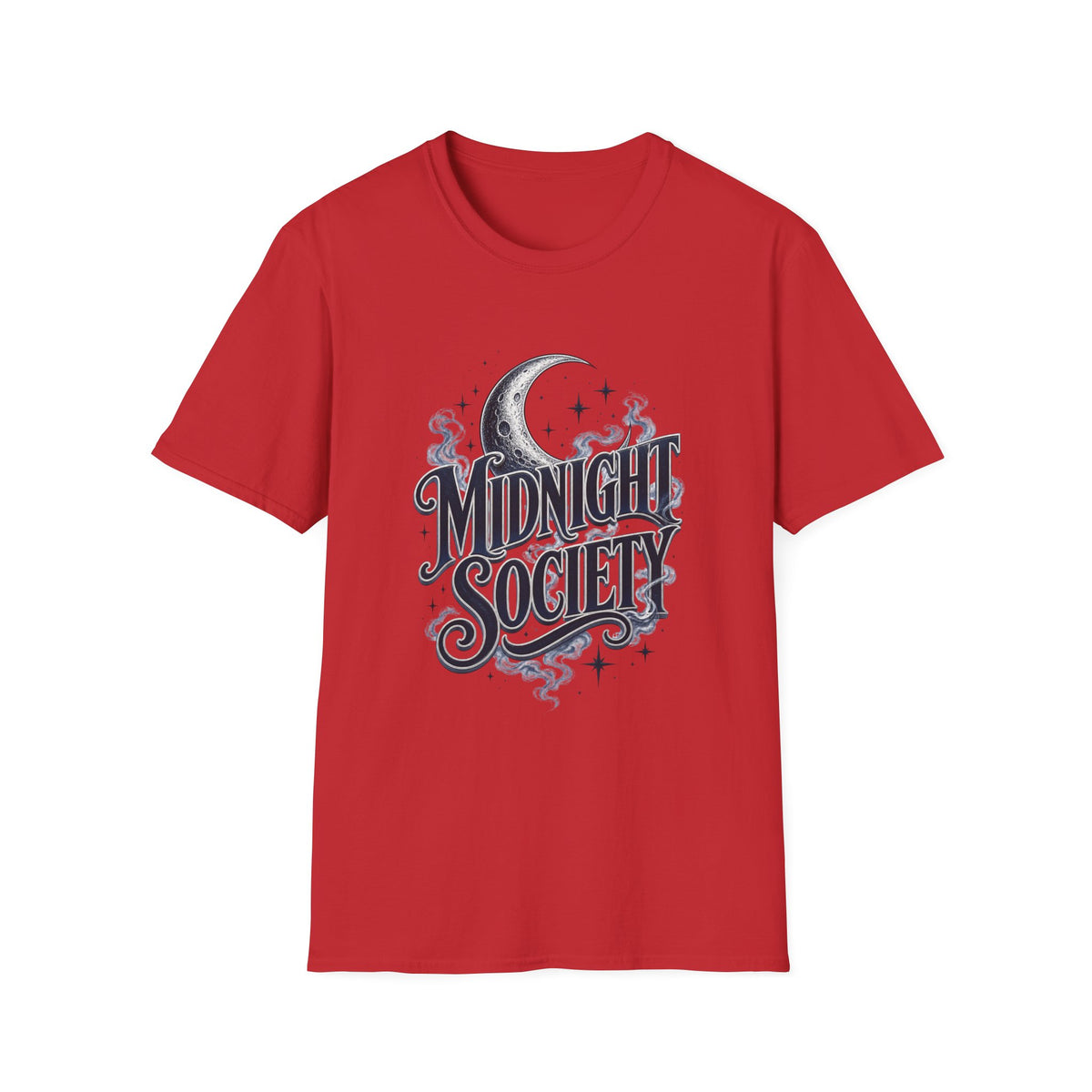 Midnight Society T-Shirt — Vintage Moon & Stars Graphic Tee