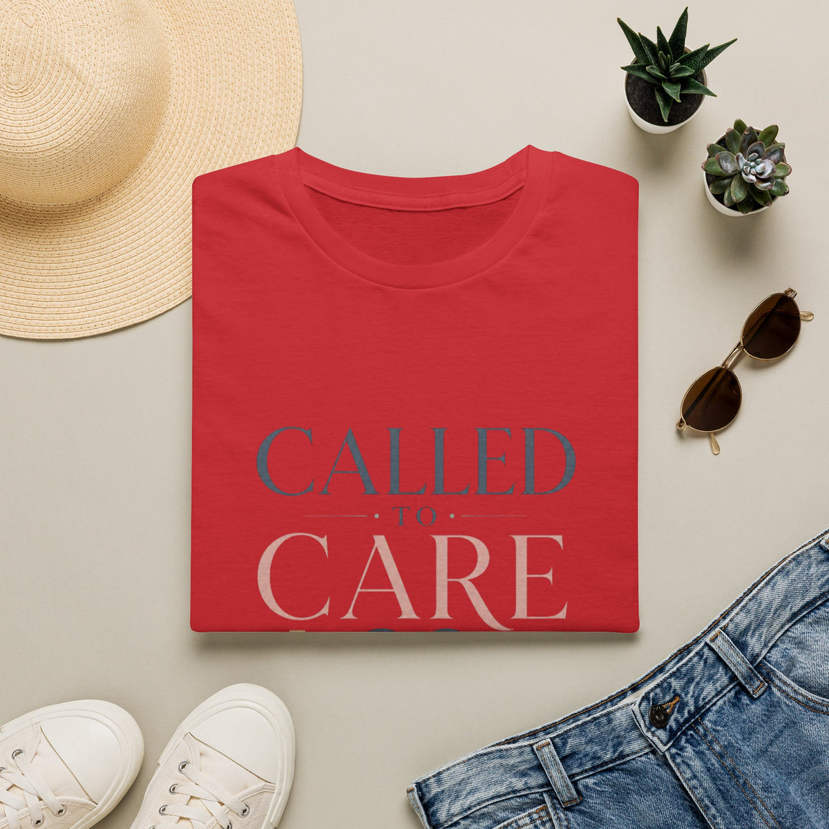 Elegant Christian Healthcare Design Featuring Called To Care Phrase