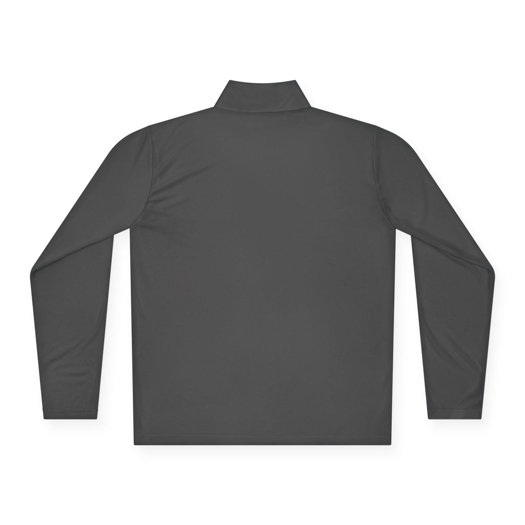 Quarter-Zip Pullover — Minimal Monogram 'T' Embroidered Pullover