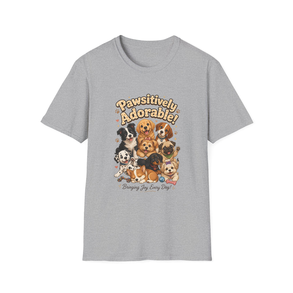 Pawsitively Adorable! Dog Lover T-Shirt — Cute Puppies Graphic Tee
