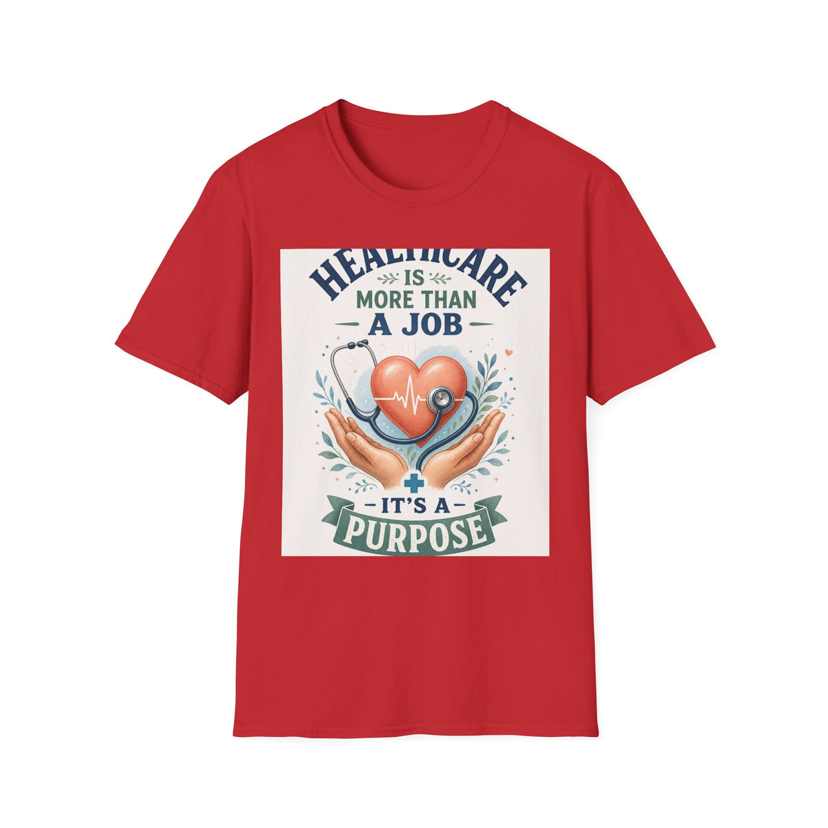 Inspirational T Shirt Design Featuring Compassionate Healthcare Imagery