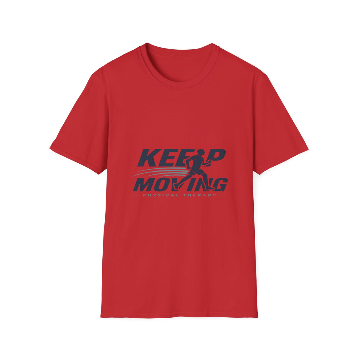Minimalist T-Shirt Design Featuring _Keep Moving_ Statement- Graphic Tees