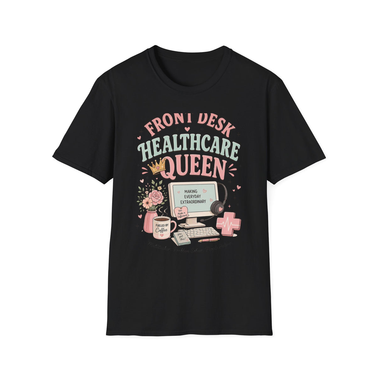 Playful Feminine Design For Front Desk Healthcare Queen