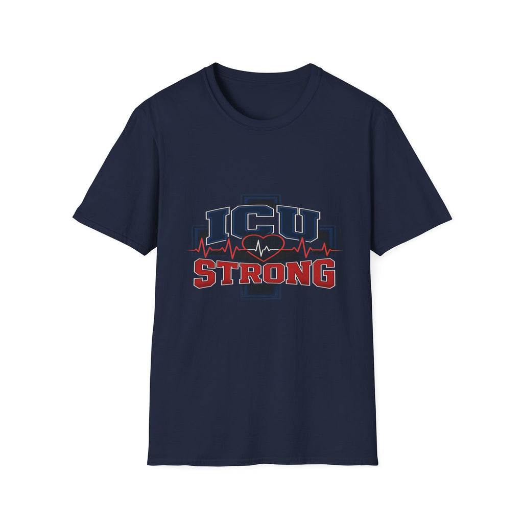 Athletic T-shirt Design With Bold ICU STRONG Typography- Graphic Tees