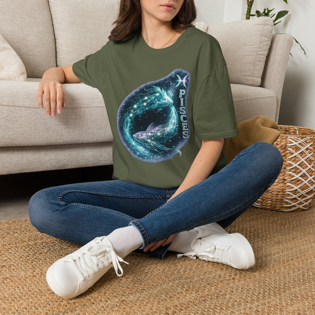 Pisces Zodiac T-Shirt — Starry Whale Astrology Tee