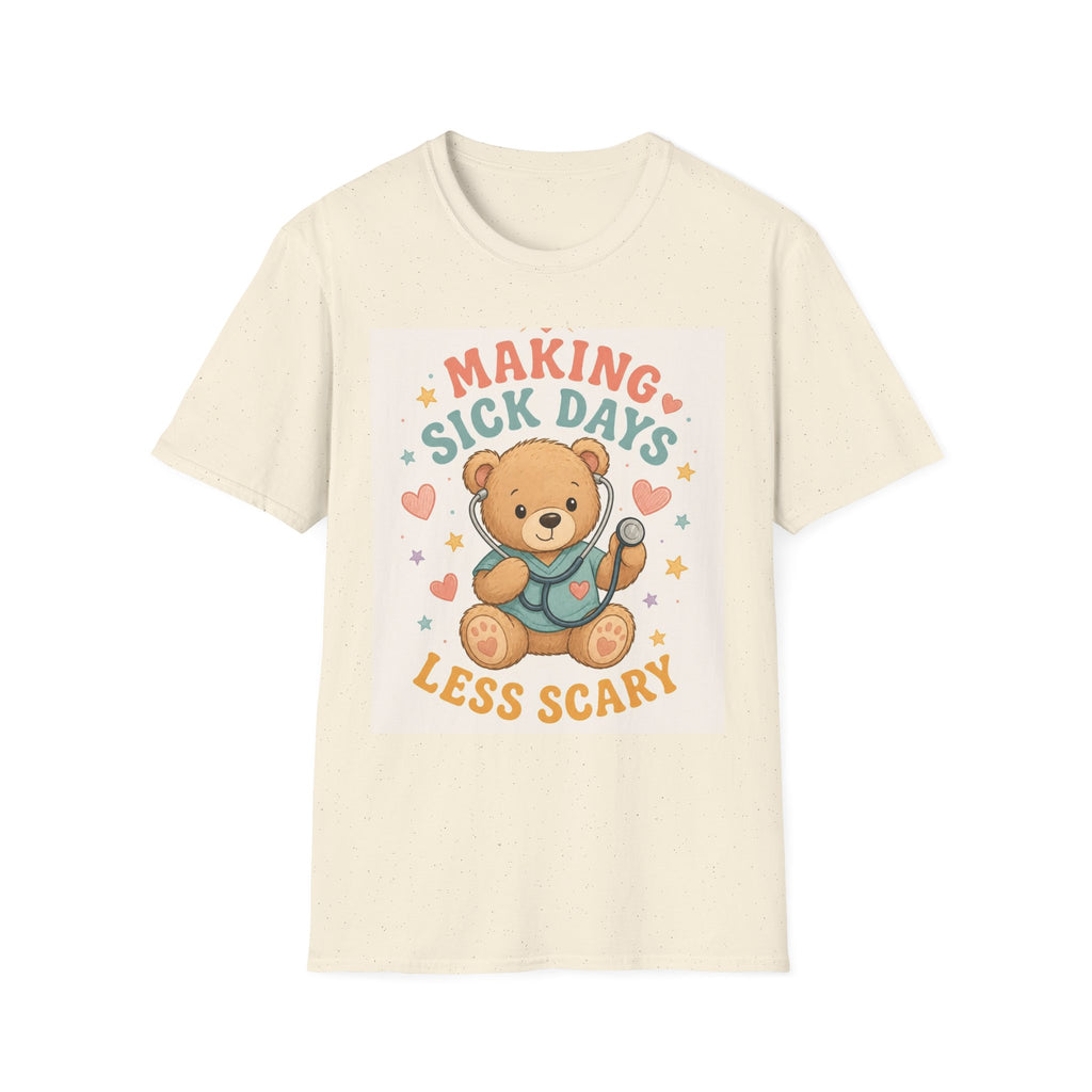T Shirt Design Featuring Teddy Bear With Stethoscope And Stars