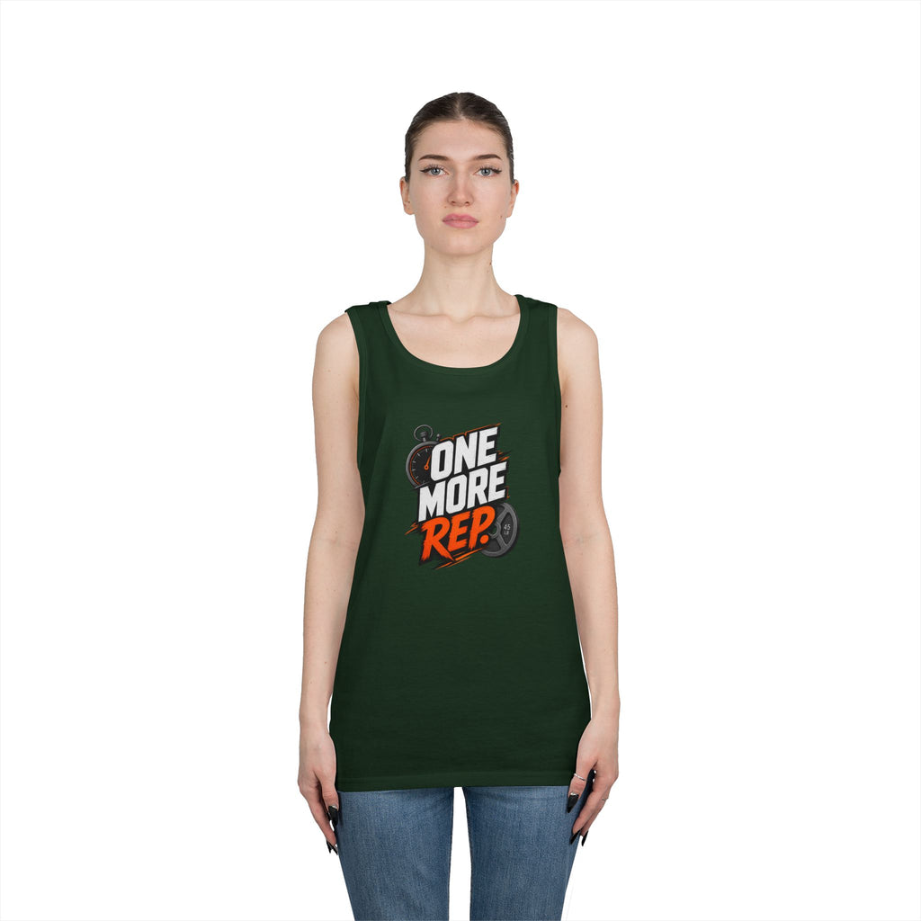 One More Rep Tank Top — Motivational Gym Workout Tank