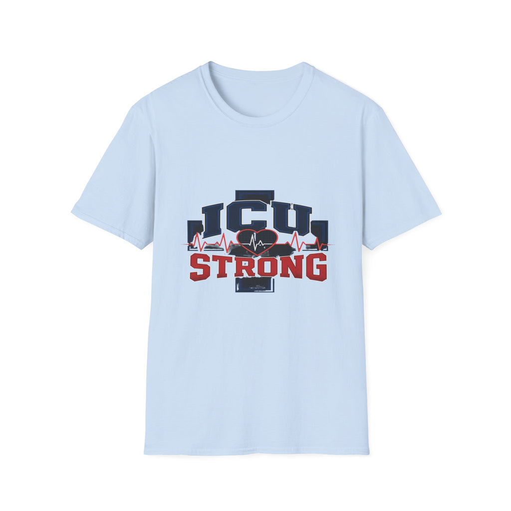 Athletic T-shirt Design With Bold ICU STRONG Typography- Graphic Tees