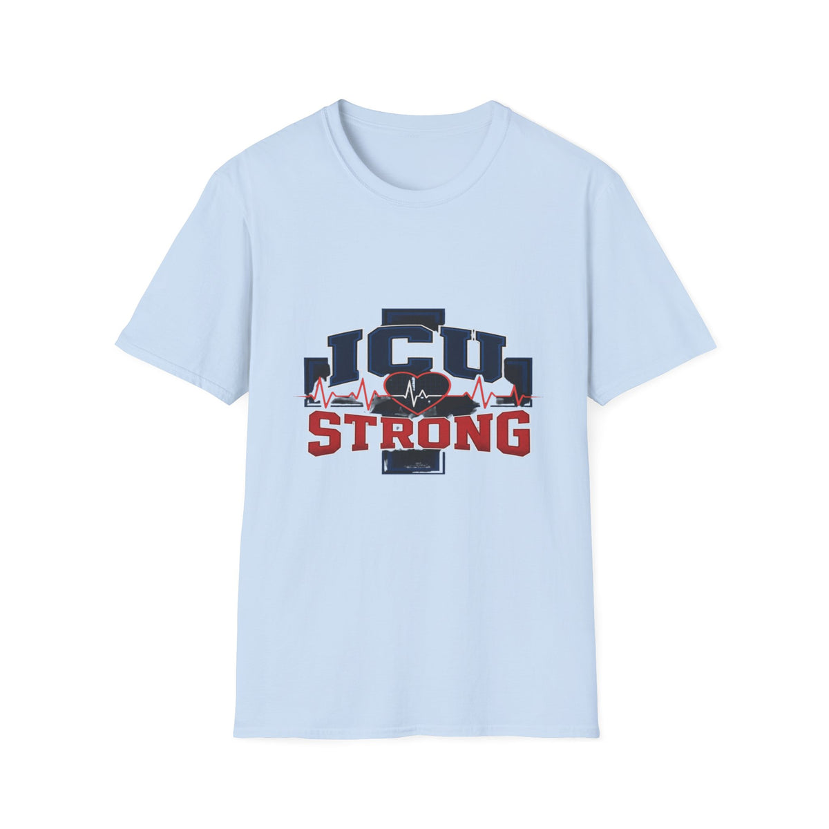 Athletic T-shirt Design With Bold ICU STRONG Typography- Graphic Tees