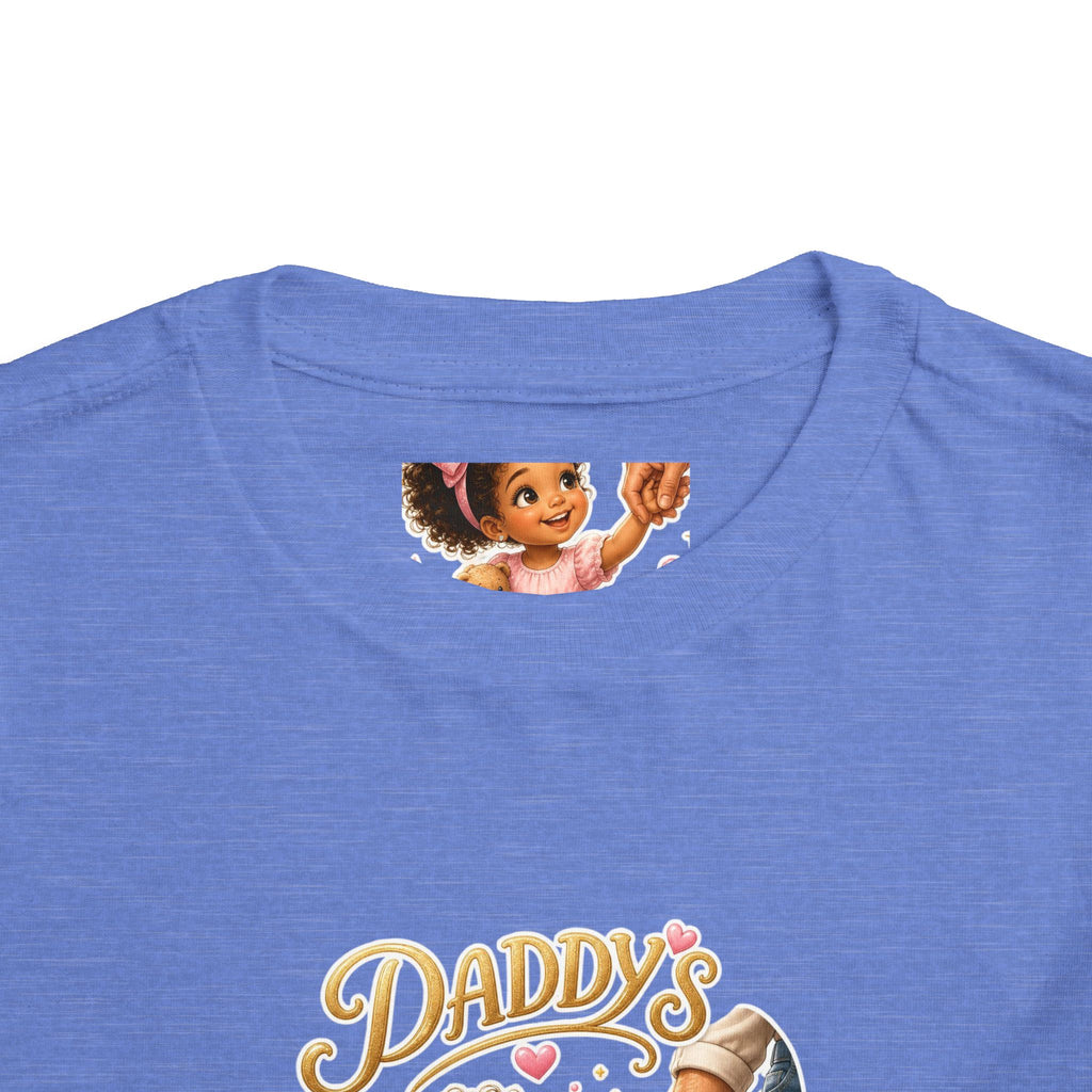 Toddler Tee — "Daddy's Little Bestie" Floral Cute Girl Graphic