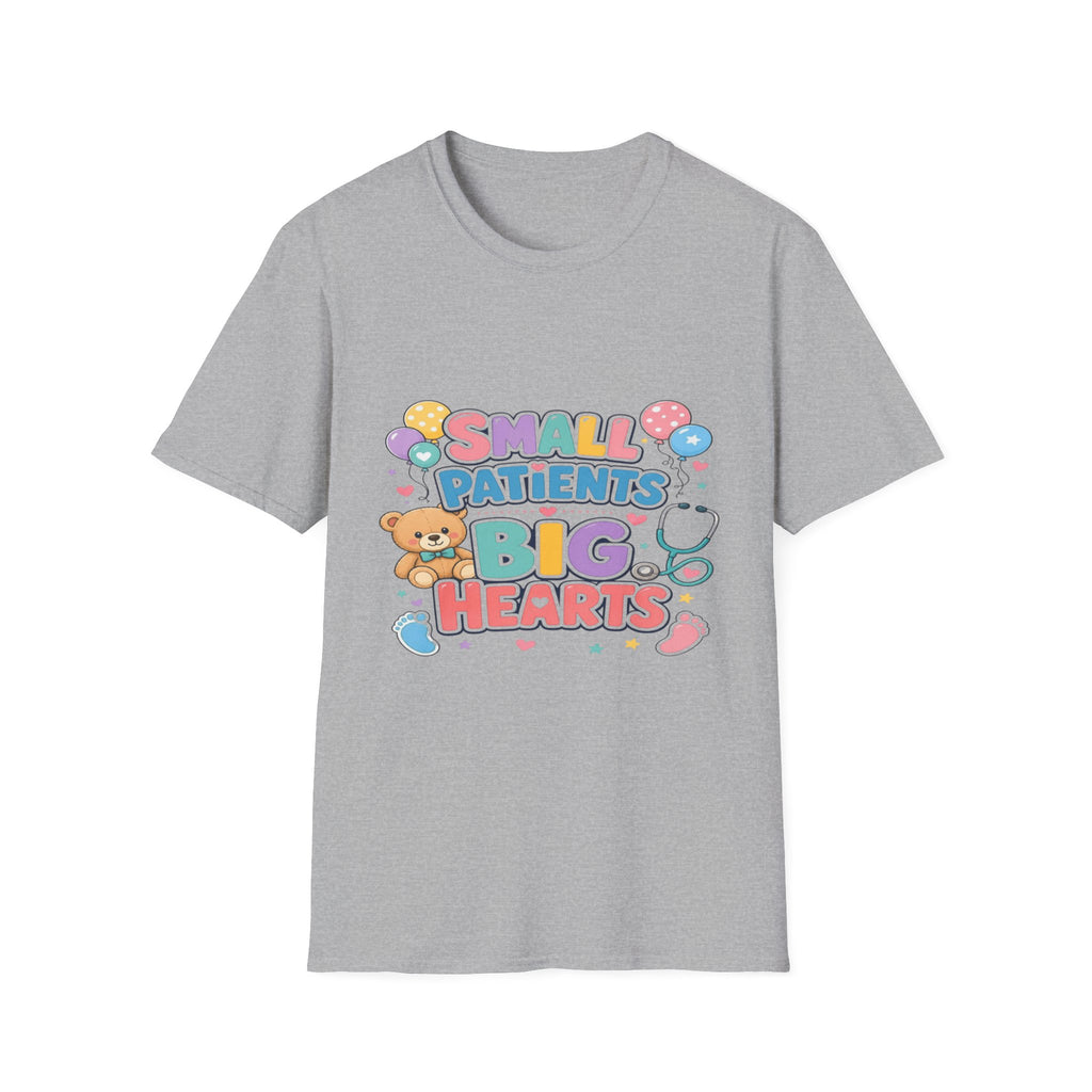 Vibrant T-Shirt Design Celebrating Pediatric Care With Balloons- Graphic Tees