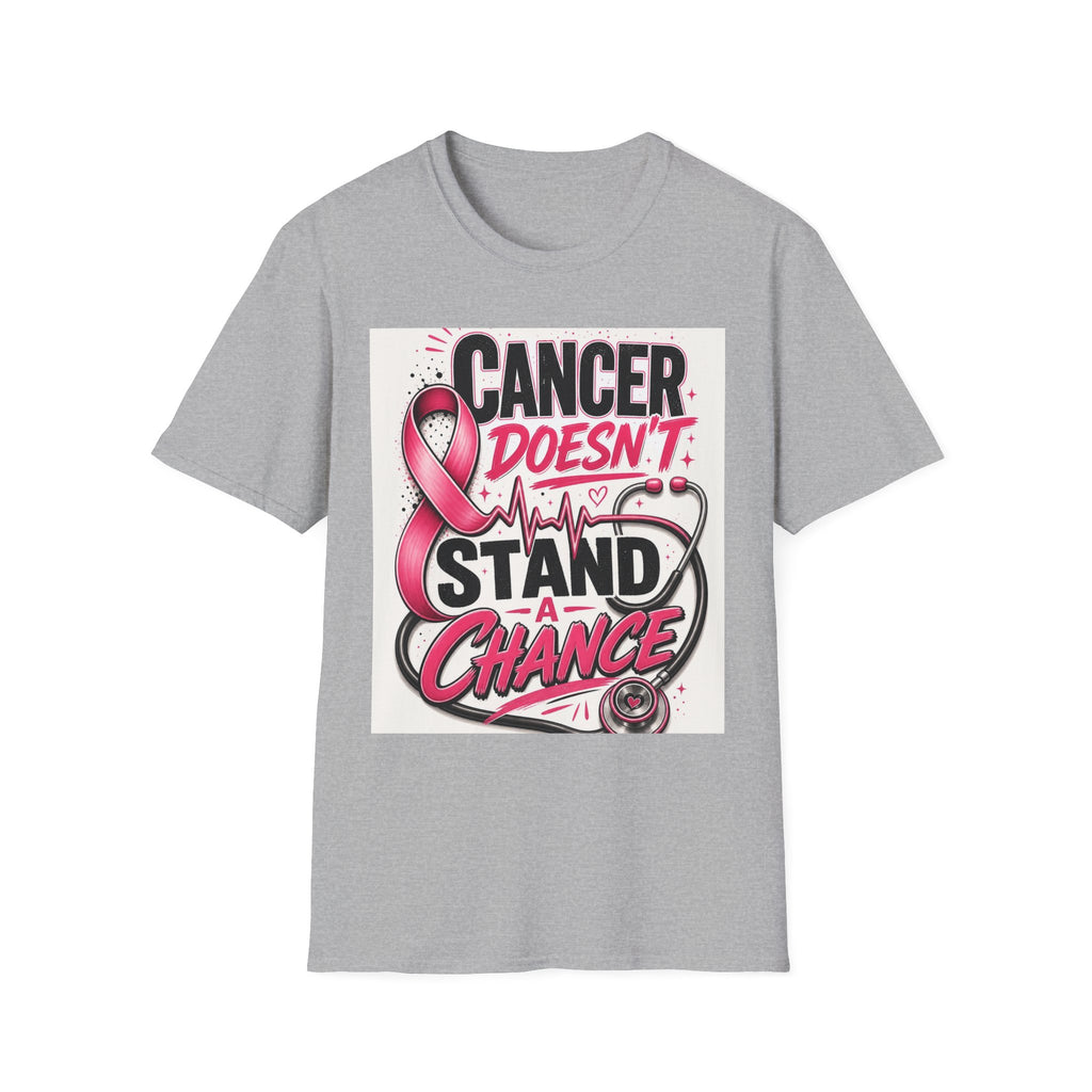 Bold Oncology Nurse Design Featuring Empowering Phrase With Awareness Ribbon