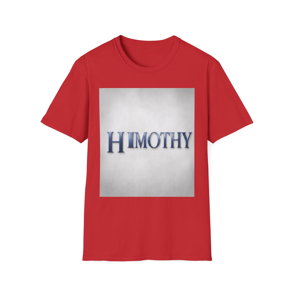Timothy Name Graphic T-Shirt — 'HIMOTHY' Vintage Lettering Tee
