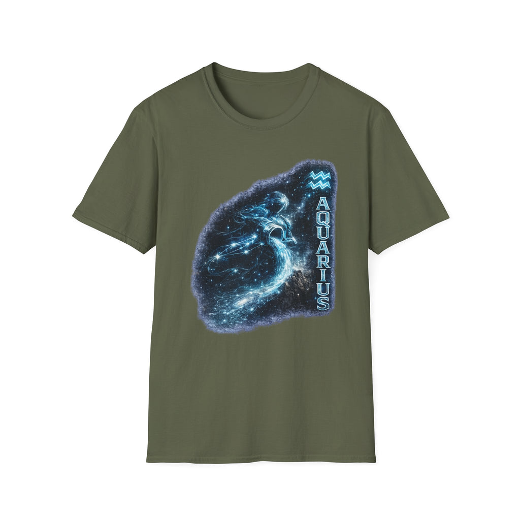 Aquarius Constellation T-Shirt — Zodiac Starry Water-Bearer Tee