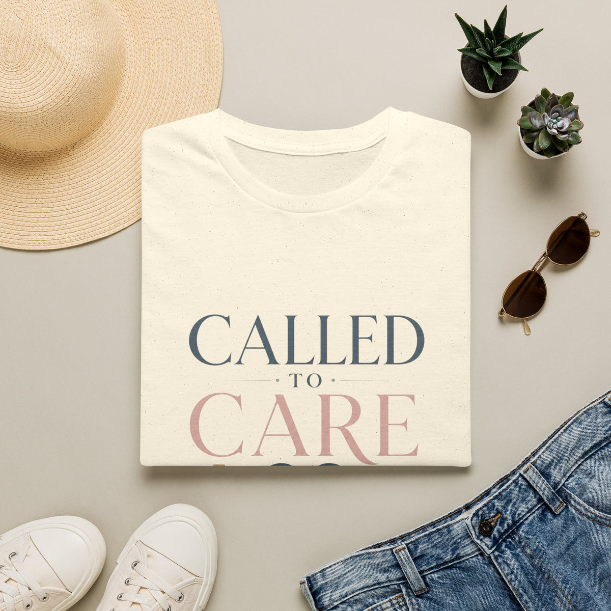 Elegant Christian Healthcare Design Featuring Called To Care Phrase