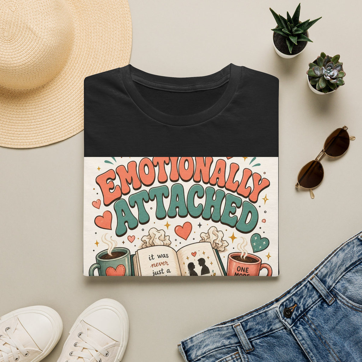 Whimsical T Shirt Design Celebrating Emotional Attachment To Fictional Characters