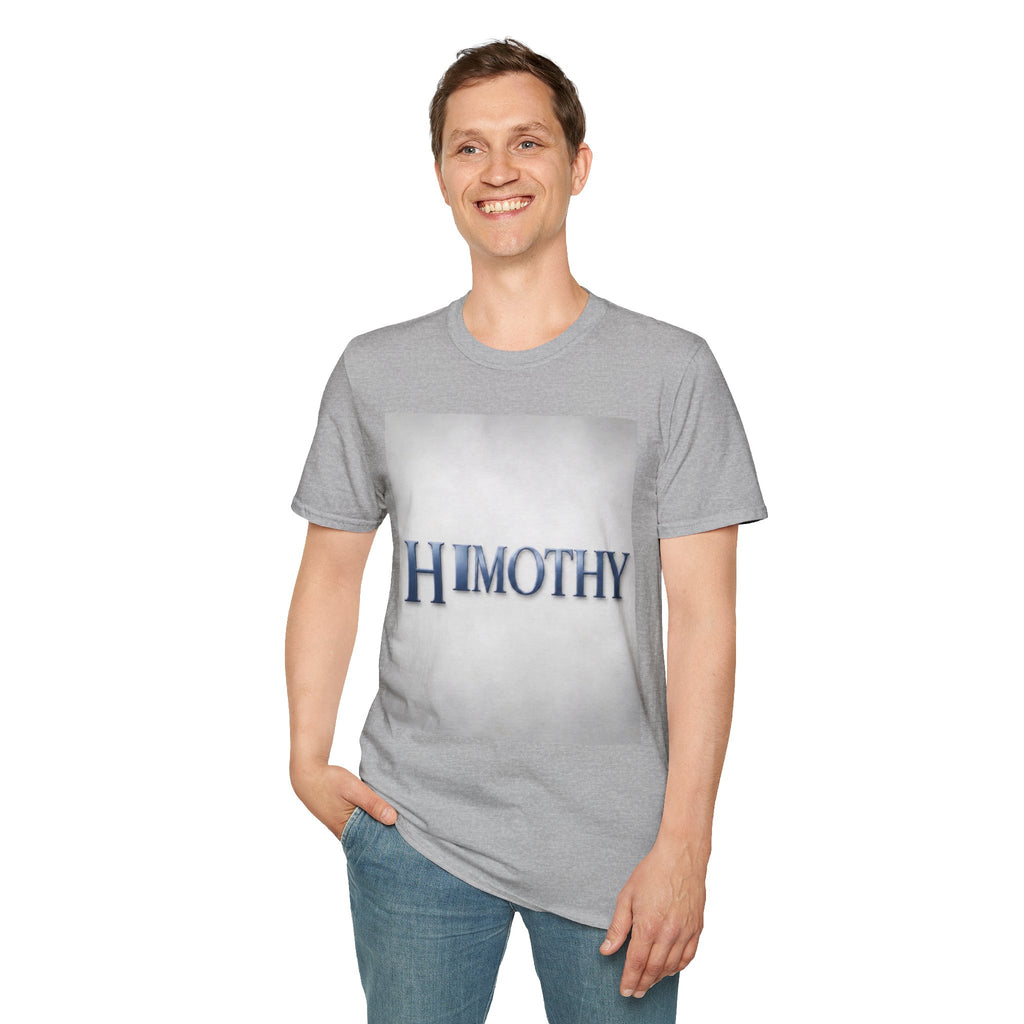 Timothy Name Graphic T-Shirt — 'HIMOTHY' Vintage Lettering Tee