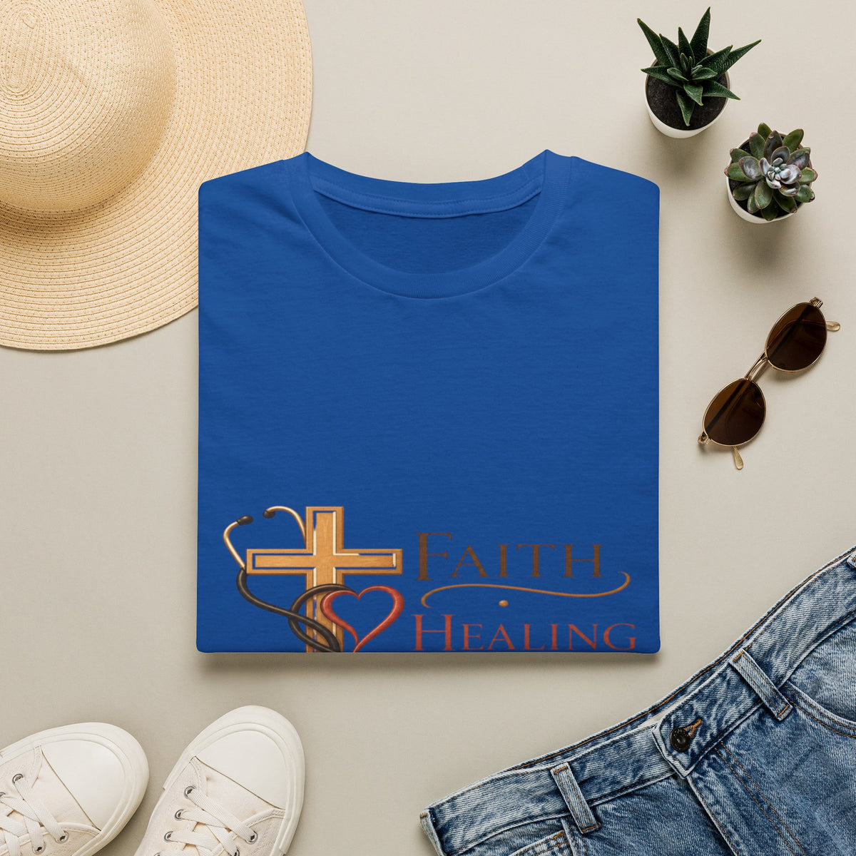 Elegant Typography Featuring Inspirational Healthcare Symbols- Graphic Tees