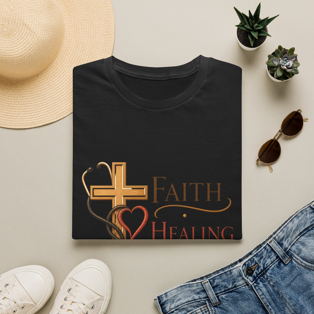 Elegant Typography Featuring Inspirational Healthcare Symbols