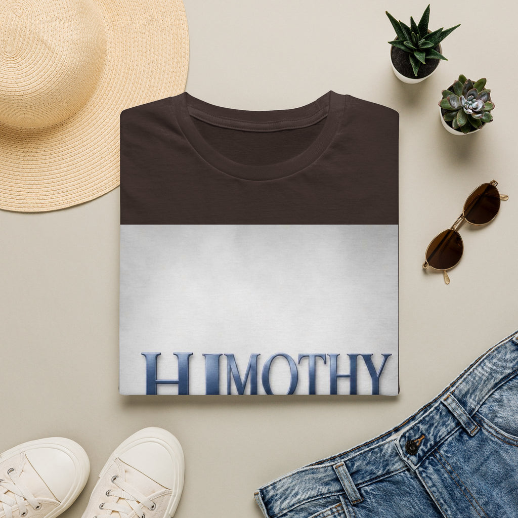 Timothy Name Graphic T-Shirt — 'HIMOTHY' Vintage Lettering Tee