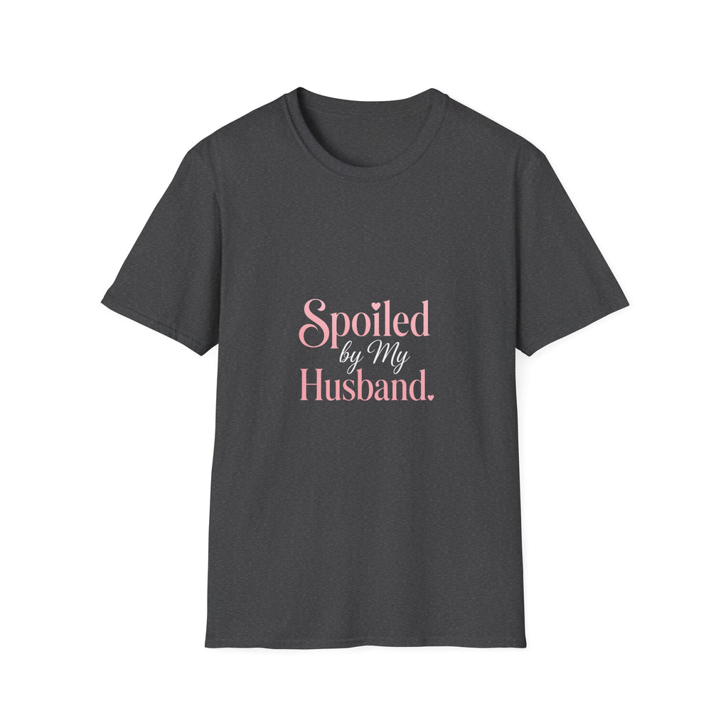 Spoiled Husband T-Shirt — Cute Pastel 'Spoiled' Graphic Tee for Wife or Partner Gifts