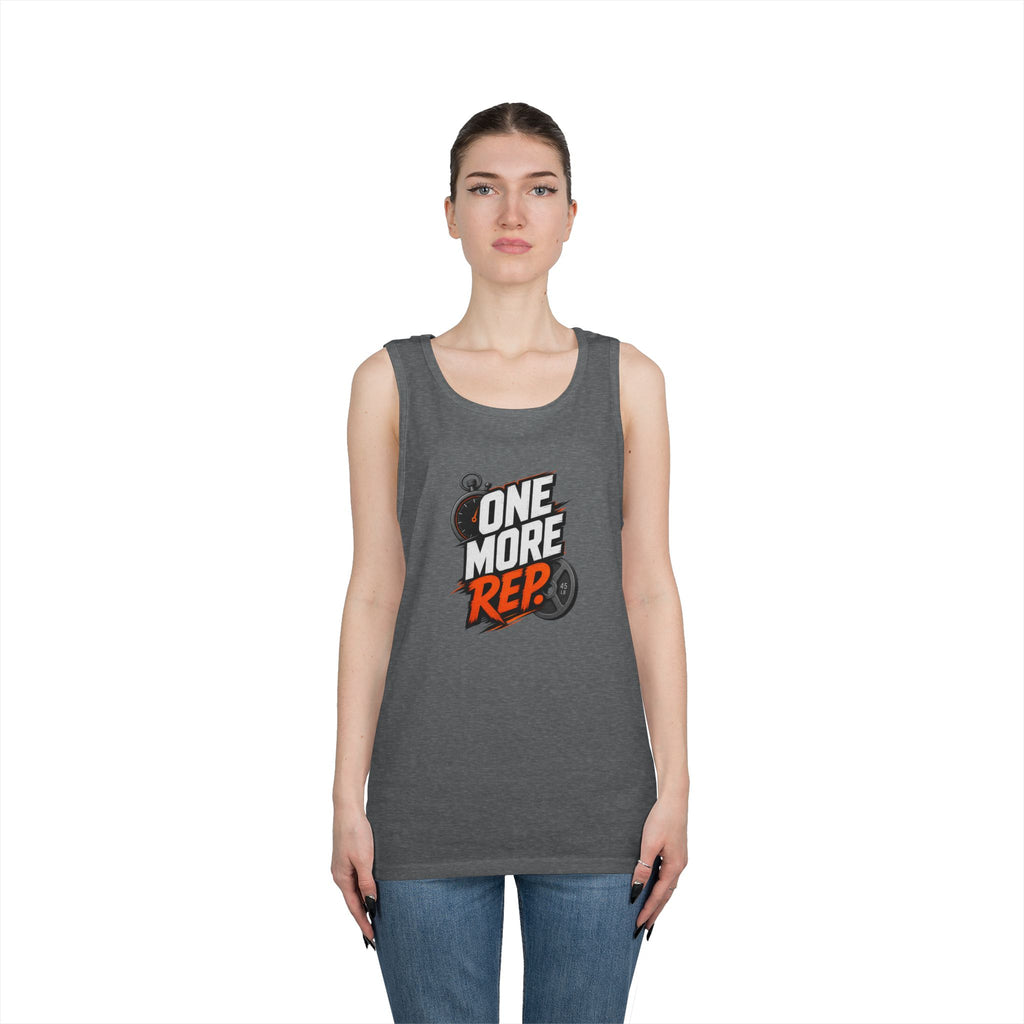 One More Rep Tank Top — Motivational Gym Workout Tank