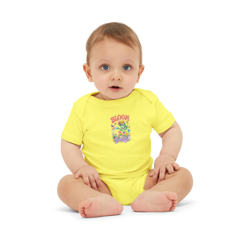 Baby Onesie - "Bloom Where You Grow" Floral Infant Bodysuit