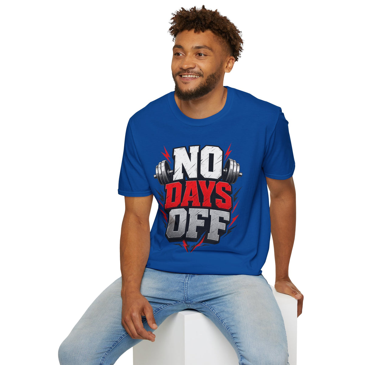 No Days Off T-Shirt — Motivational Gym Workout Tee