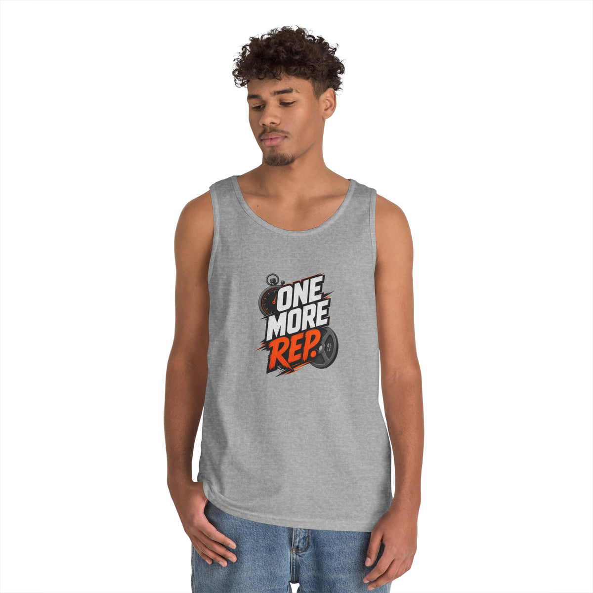 One More Rep Tank Top — Motivational Gym Workout Tank